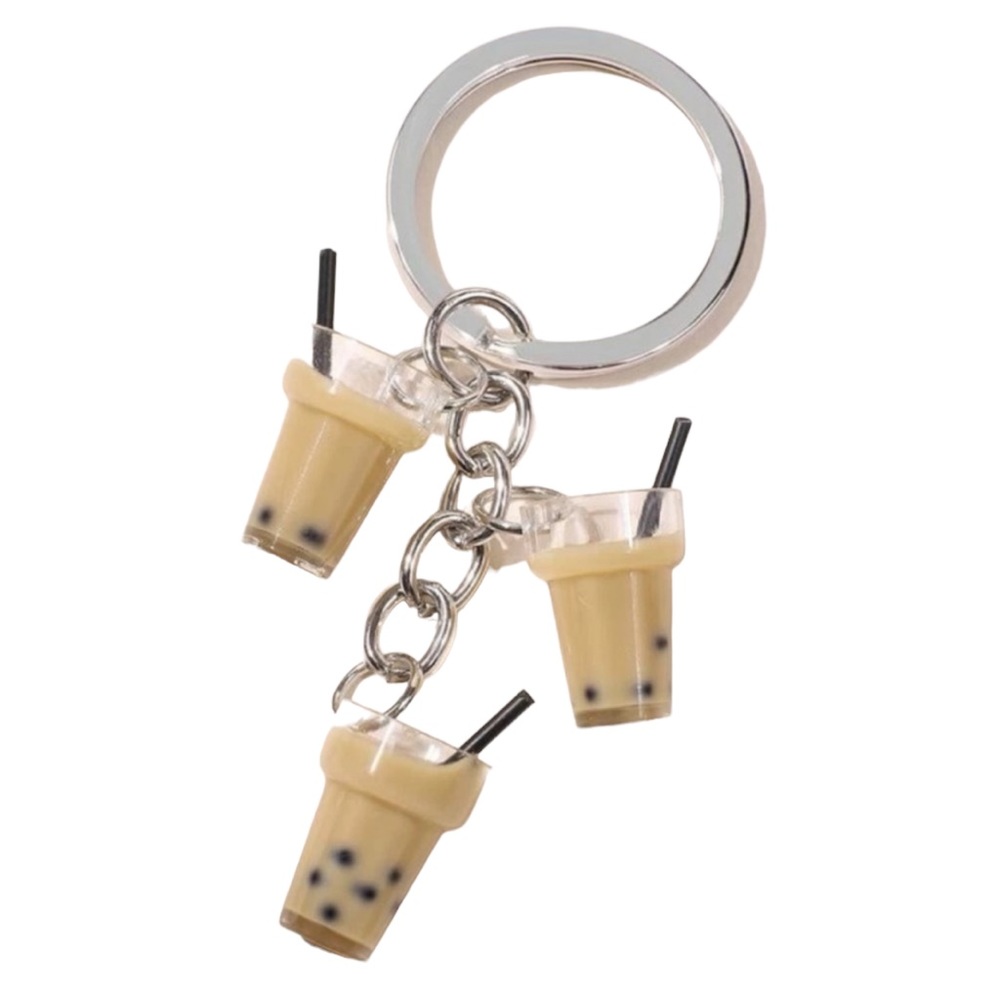 Iced Coffee Keychain Ring